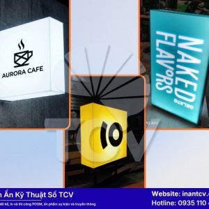 Thi Công Làm Bảng Hiệu Hộp Đèn Tại TCV