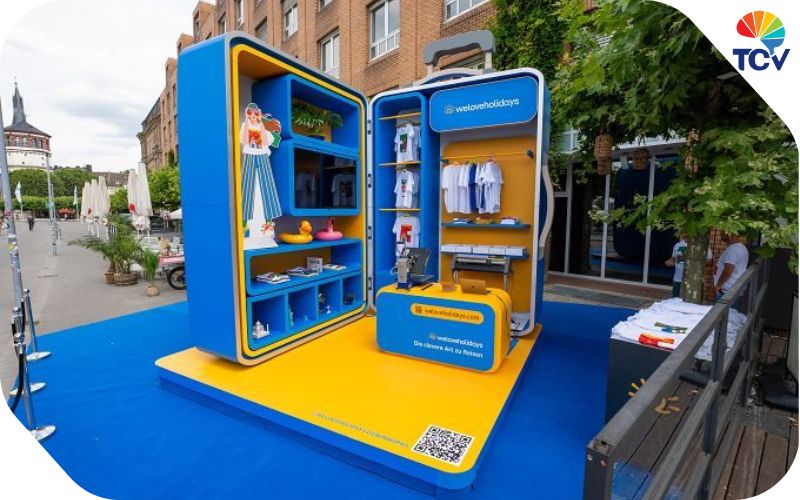 Nên chọn booth phù hợp với không gian và địa điểm