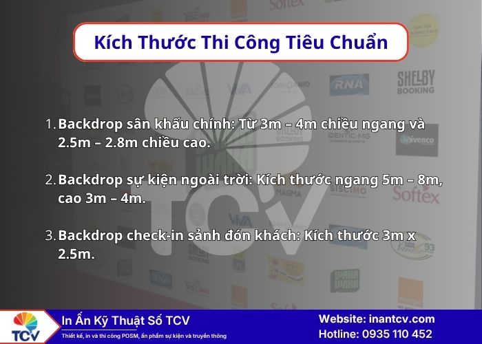 Dịch Vụ In Ấn, Thiết Kế Và Thi Công Backdrop Tại TCV Trọn Gói TP.HCM