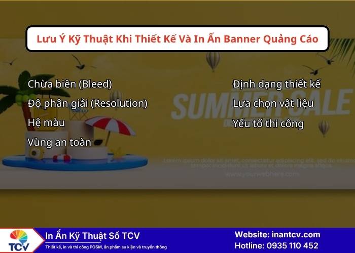 Những lưu ý khi thiết kế và thi công banner